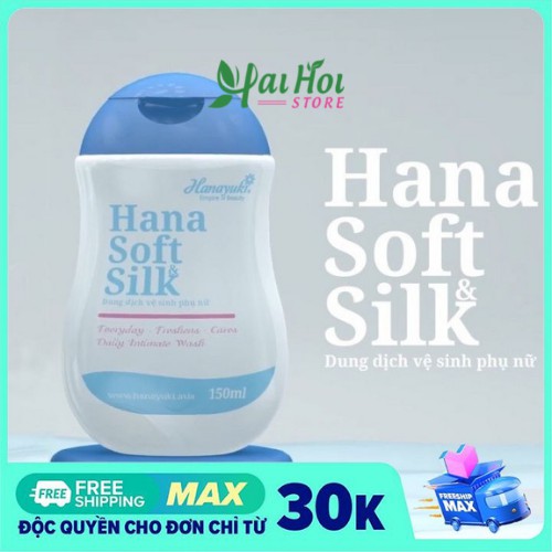 Dung dịch vệ sinh phụ nữ 𝑯𝒂𝒏𝒂 𝑺𝒐𝒇𝒕 & 𝑺𝒊𝒍𝒌 150ml [ Chính - Hãng ]
