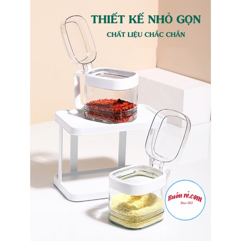 Bộ 3 Lọ Gia Vị Có Thìa Muỗng Nhựa VIỆT NHẬT HOKORI( MS: 2936)-Hũ Đựng Gia Vị Có Nắp Và Thìa