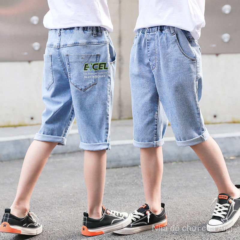 Quần Jeans Lửng Thời Trang Dành Cho Bé Trai