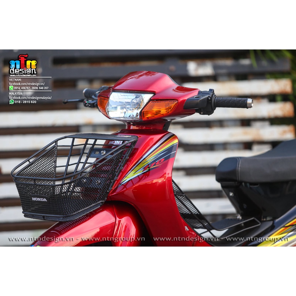 Tem /decal Rời Dán Xe Wave Nhỏ 110 Mẫu Đen Đỏ Vàng Cực Đẹp, Hàng 3 Lớp Chất Lượng Cao