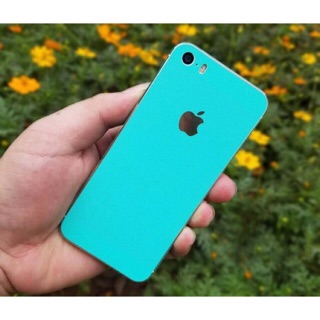 Skin dán xanh lơ iphone 5s/5se