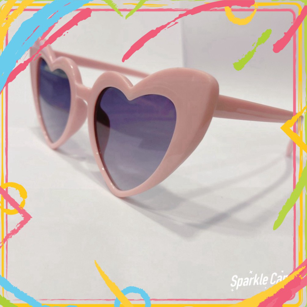 [Free Ship] Kính Mát Gọng Trái Tim Chống Tia Uv 400 Thời Trang Cho Nữ