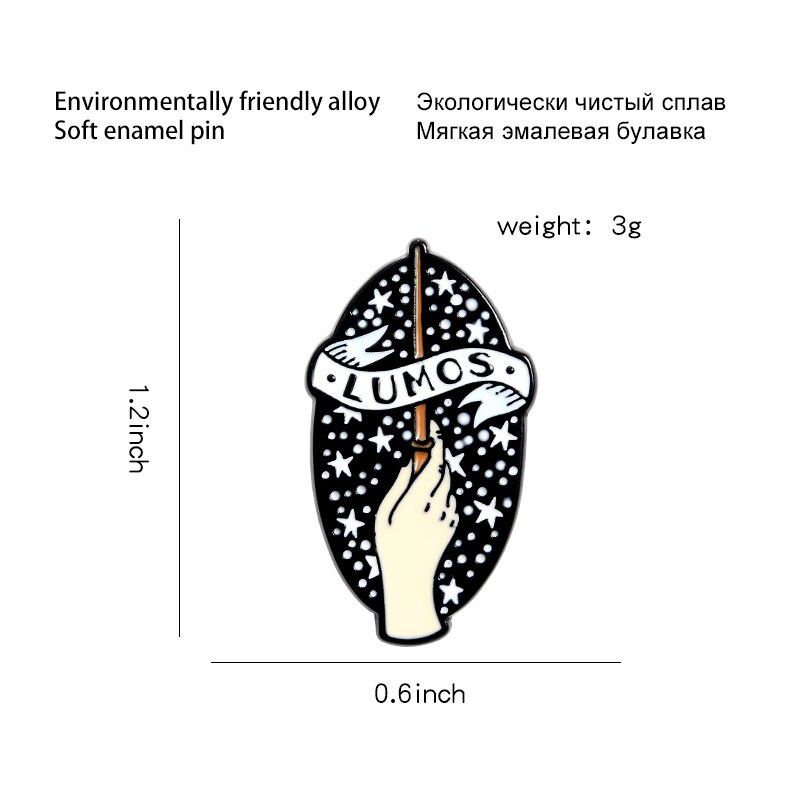 Trâm cài áo hình ngôi sao ma thuật sáng tạo