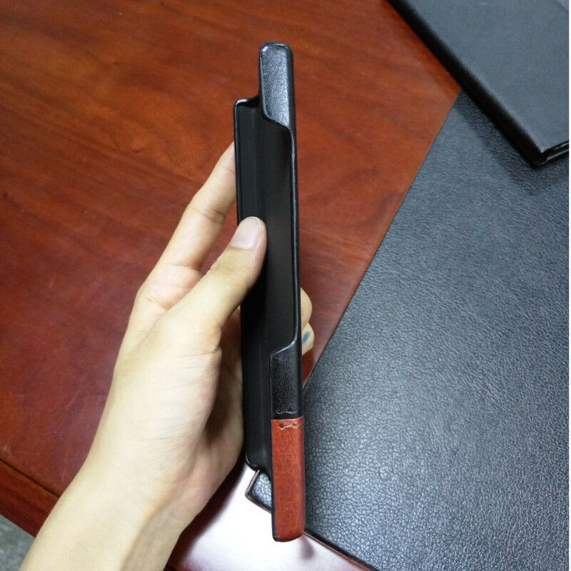 [Ảnh Thật] Ốp Lưng BlackBerry Key2 Lite/ Key2 LE Da PU Phối 2 Màu Sọc Chỉ