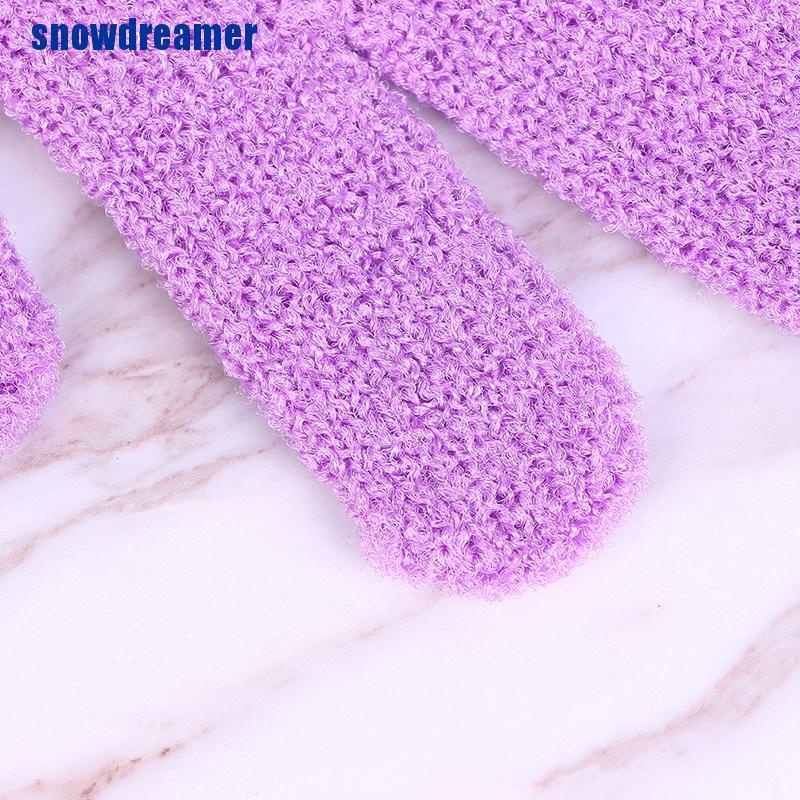 Găng Tay Tẩy Tế Bào Chết Bằng Xơ Mướp Tiện Dụng Khi Tắm