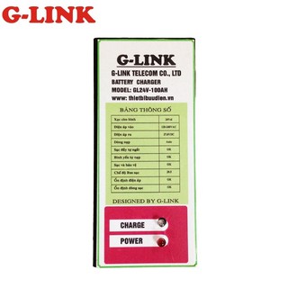 Sạc ắc quy tự động thông minh Glink 12V-100Ah