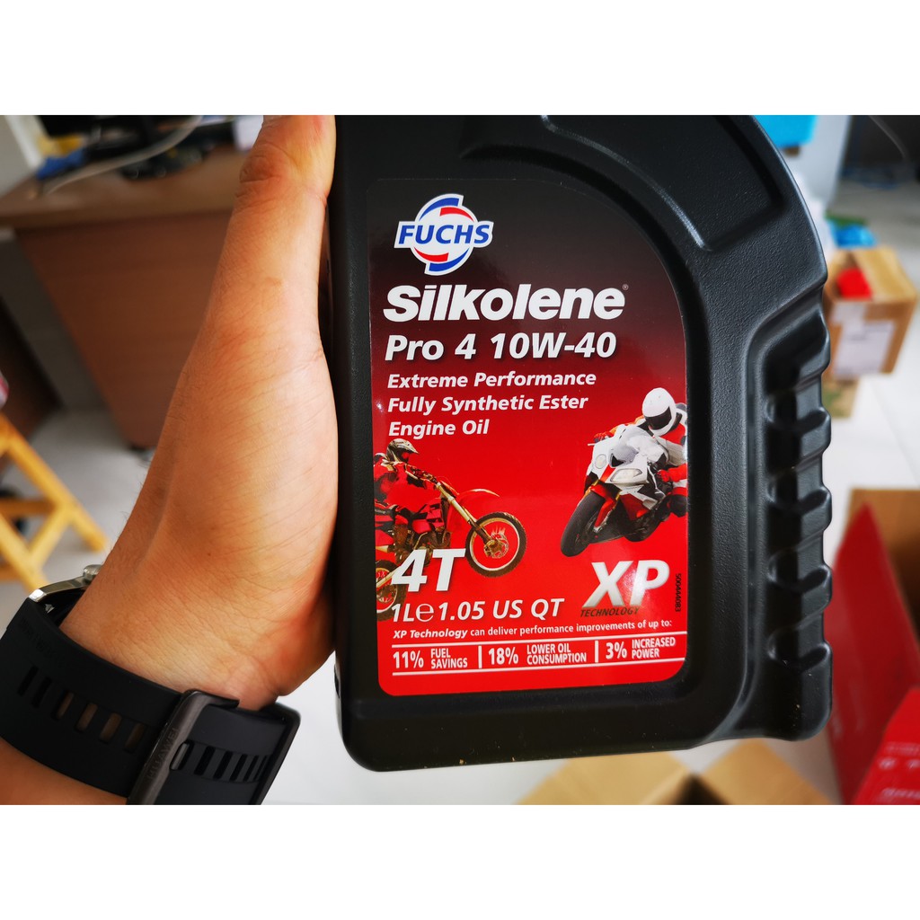 Dầu Nhớt 4T Fuchs Silkolene Pro 4 Plus 10w40