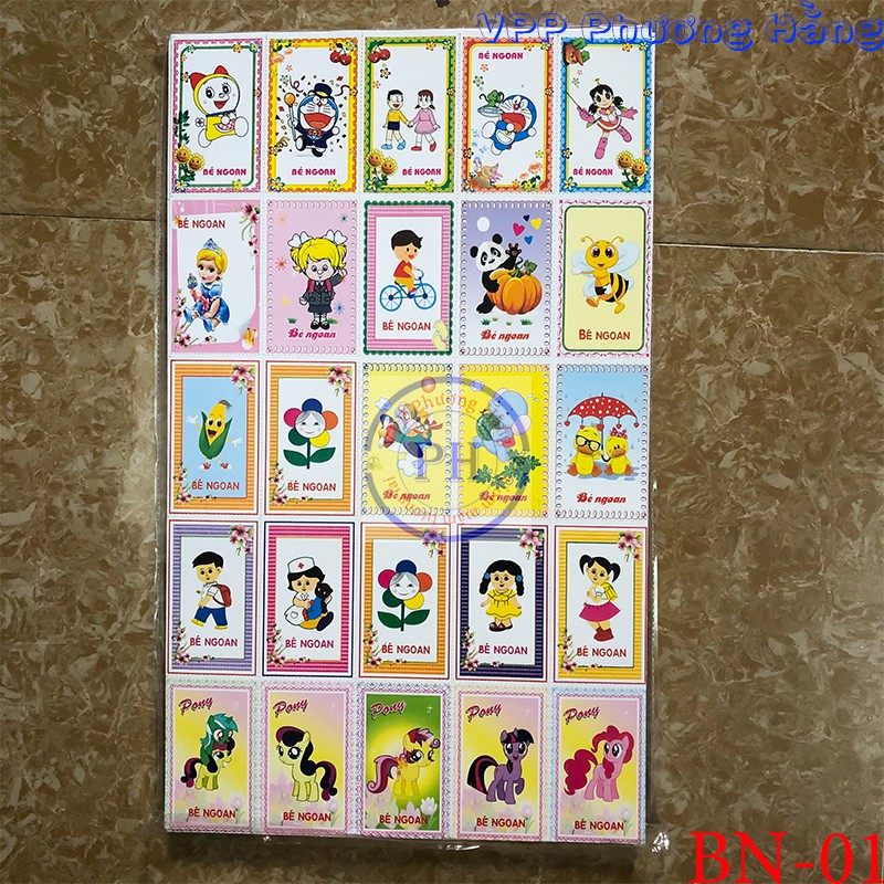 Phiếu bé ngoan decal ( có dính )