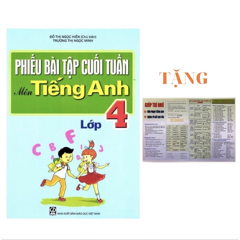 Sách - Phiếu bài tập cuối tuần Tiếng Anh lớp 4