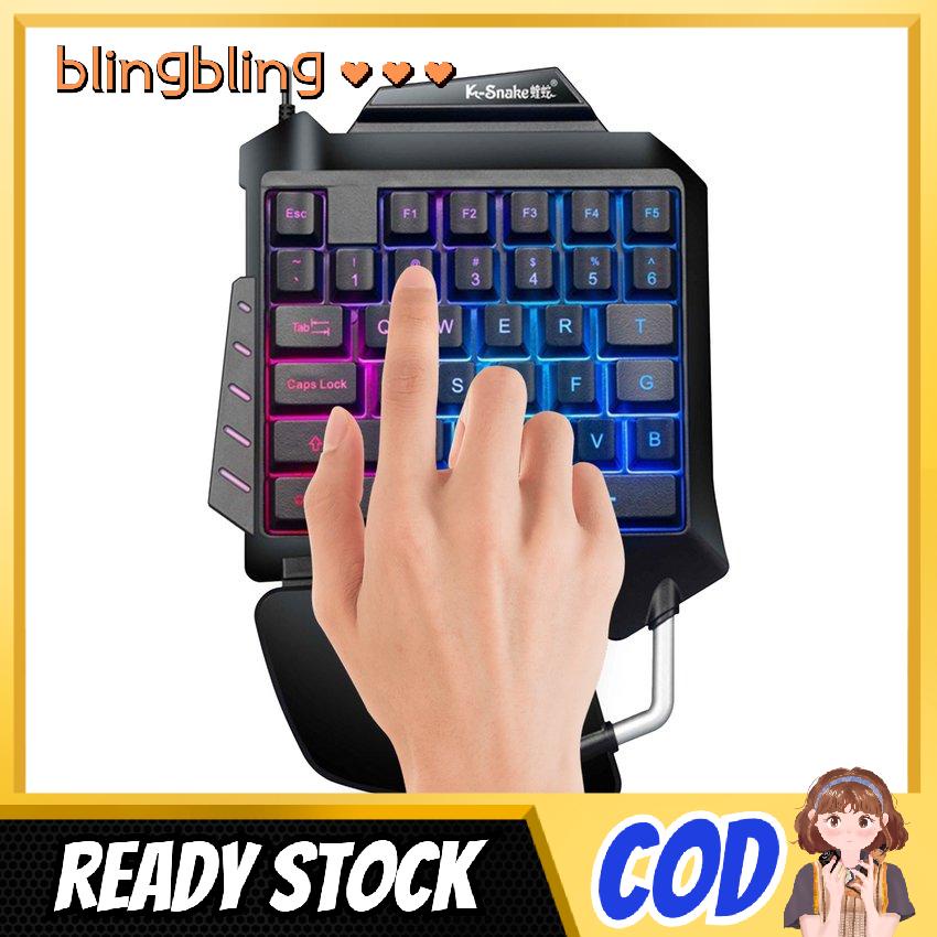 Bàn Phím Cơ Chơi Game Một Tay Có Đèn Nền Rgb | BigBuy360 - bigbuy360.vn