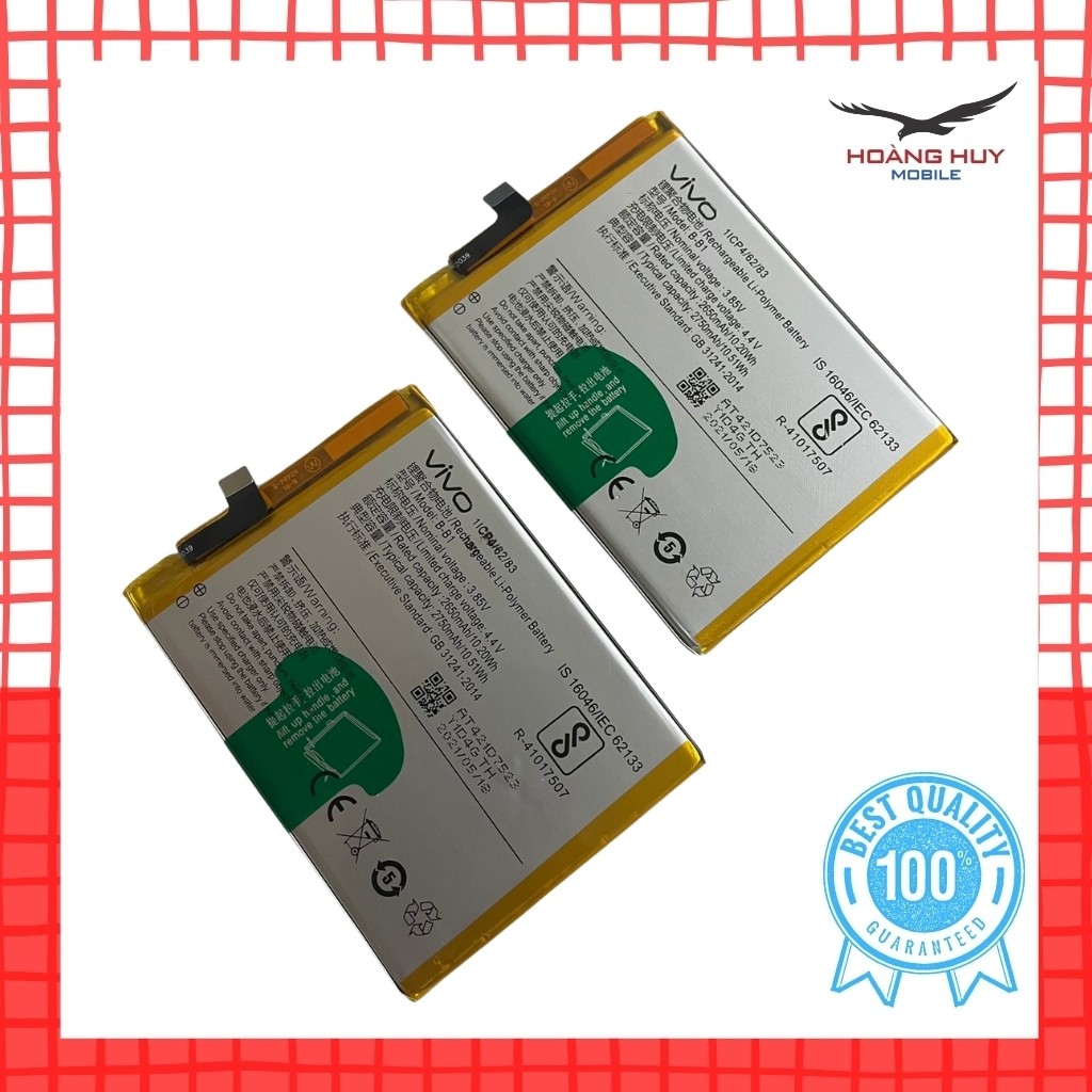 Pin Vivo Y55 / Y55S B-B1 Dung Lượng 2750mAh Hàng Zin Nhập Khẩu Bảo Hành 6 Tháng 1 Đổi 1