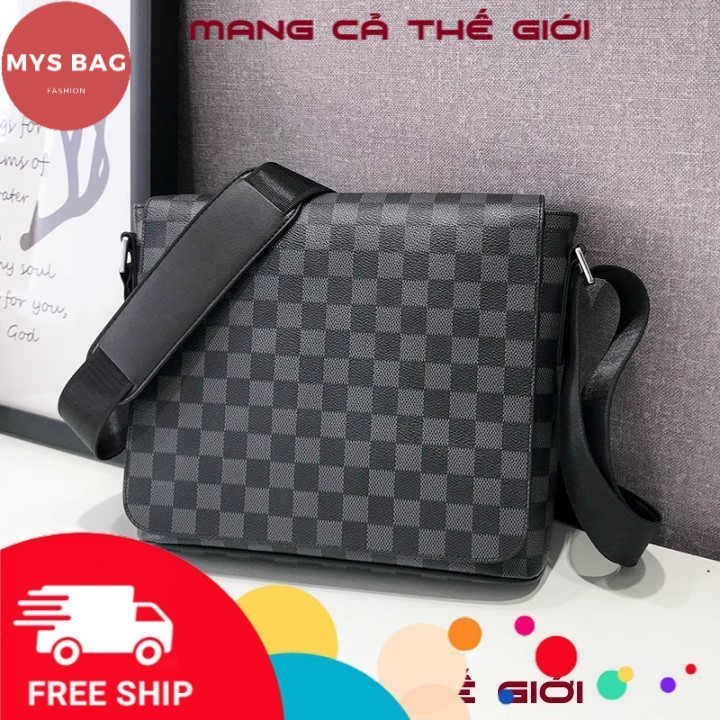 Túi đeo chéo nam caro kích thước lớn đi chơi, đi học Mys Bag - tx-0016