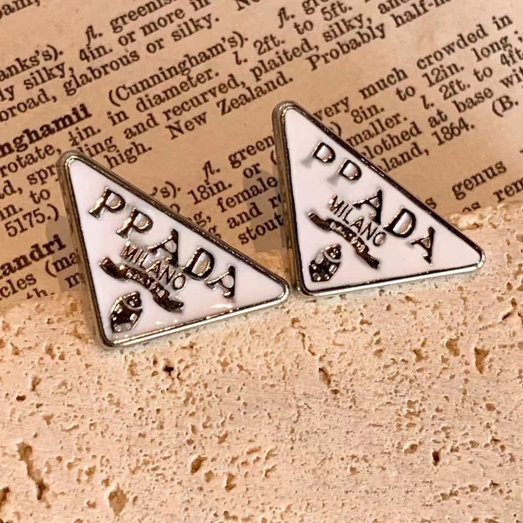 Khuyên tai bạc 925 hình tam giác phong cách mới mẻ thời trang