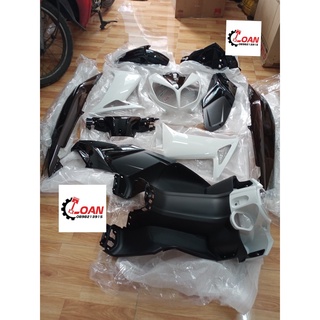 Dàn áo,vo nhựa xe nouvo 4 màu đỏ full nhựa màu 13 món , nhựa màu 6 món hàng zin chính hãng yamaha