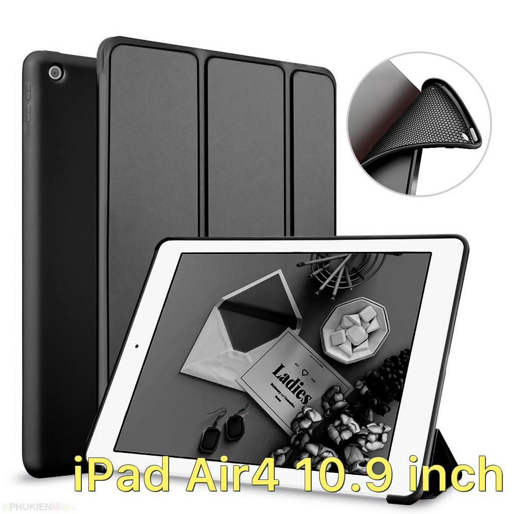 Bao da smart cover lưng dẻo nắp gập 2 tư thế, hỗ trợ tắt mở tự động cho iPad Air4 10.9 inch