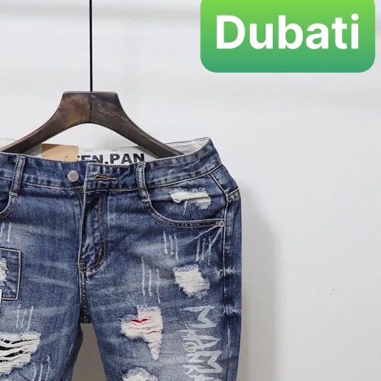 QUẦN SOT SHORT JEAN NAM MÀU XANH CO GIÃN THỜI TRANG PHONG CÁCH TRẺ TRUNG - DUBATI FASHION