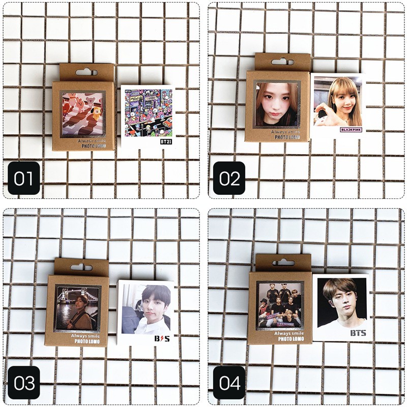 Bộ 40 thẻ ảnh lomo hình tạp chí của nhóm nhạc Hàn Quốc BTS Blackpink BT21