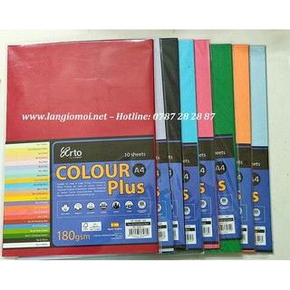 GIẤY MÀU CAMPAP - TẬP 10 TỜ - KHỔ A4