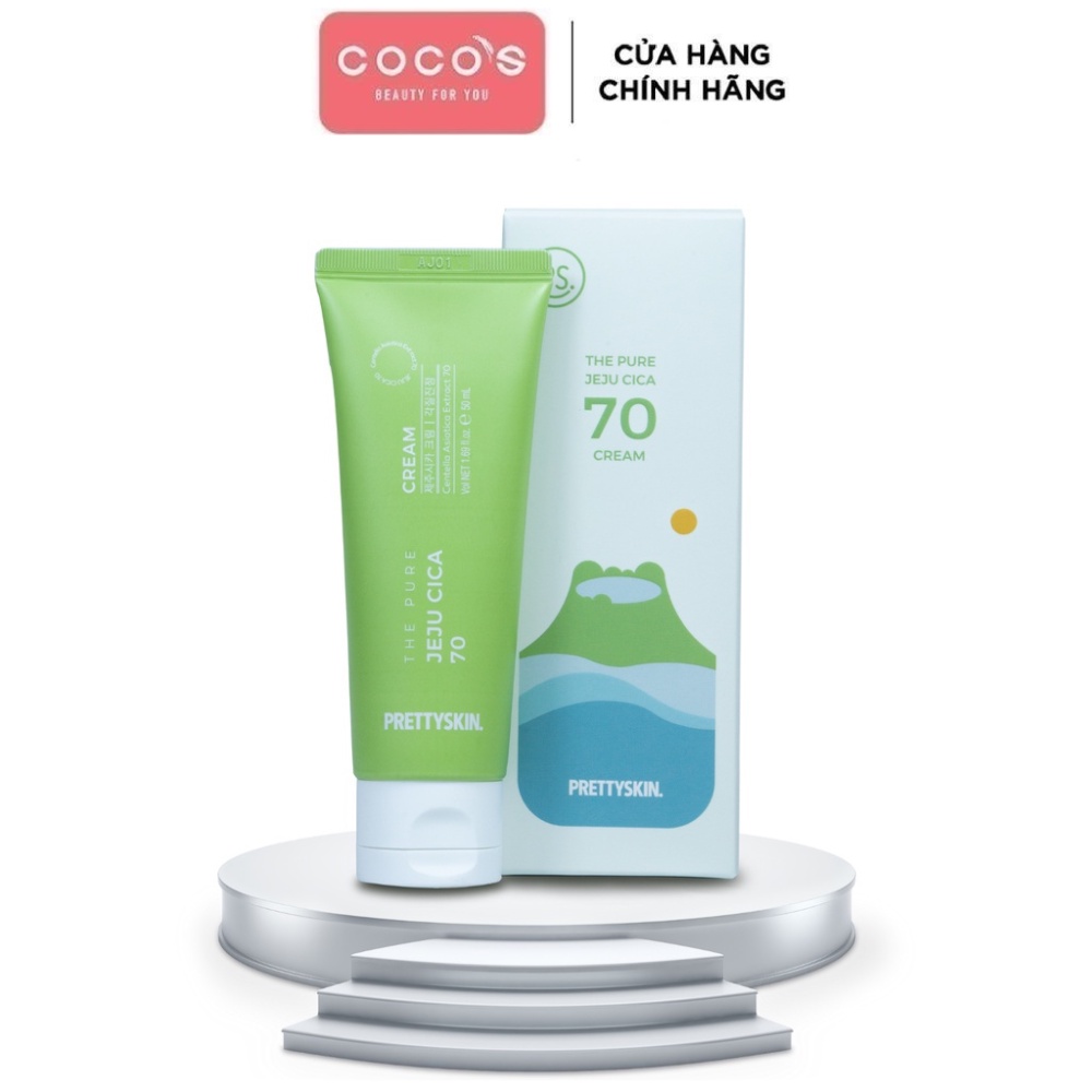 Kem Dưỡng Làm Dịu Da Chiết Xuất Rau Má Jeju Cica Pretty Skin 50ml
