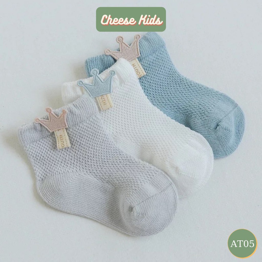 Tất Lưới Cho Bé, Tất Lưới Mùa Hè Cho Bé Trai Bé Gái Cheesekids 0 Đến 12 Tháng