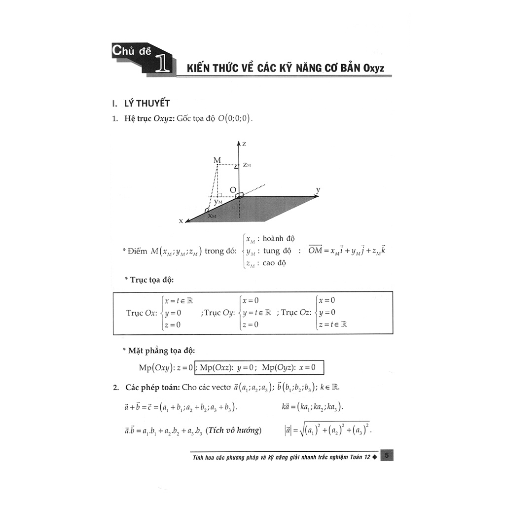 Sách - PP Và KN Giải TN Toán 12 Chuyên Đề Hình Học Trong Tọa Độ Không Gian OXYZ + Tặng kèm thẻ thi trực tuyến 50k
