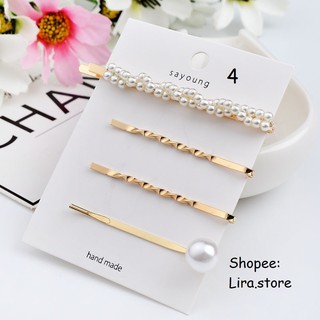 Set kẹp tóc ngọc nhiều mẫu mã