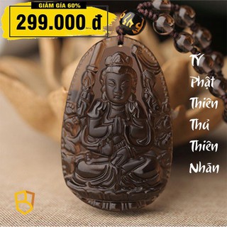 DÂY CHUYỀN BẢN MỆNH THIÊN THỦ THIÊN NHÃN THẠCH ANH KHÓI