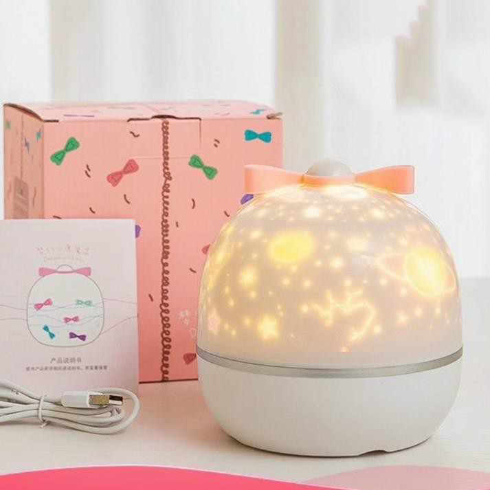 Đèn Ngủ Chiếu Sao 3D Tự Xoay, Cổ Tích, Đại Dương, Sinh Nhật Đèn LED Lãng Mạn