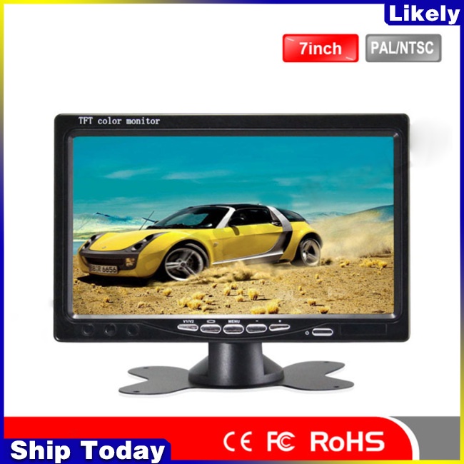 Hệ thống camera chiếu hậu có dây màn hình LCD 7inches TFT cho xe hơi
