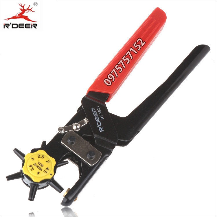 Kìm bấm lỗ đa năng cao cấp R’DEER, bấm dây nịt, thắt lưng, bấm dây da đồng hồ, giày dép, bìa cứng