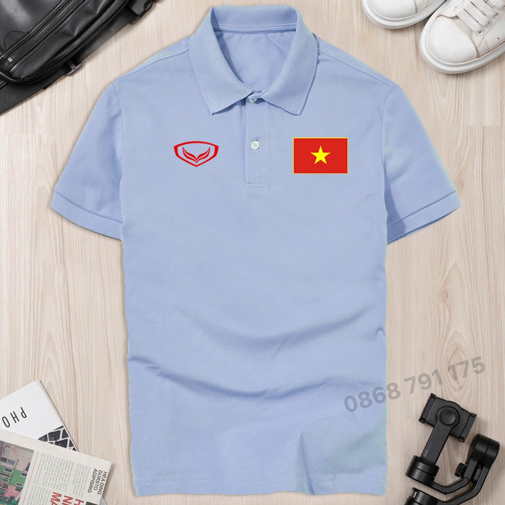 ÁO POLO NAM KORI IN CỜ VIỆT NAM CAO CẤP TRẺ TRUNG TAY NGẮN CỔ BẺ NHIỀU MÀU SANG TRỌNG