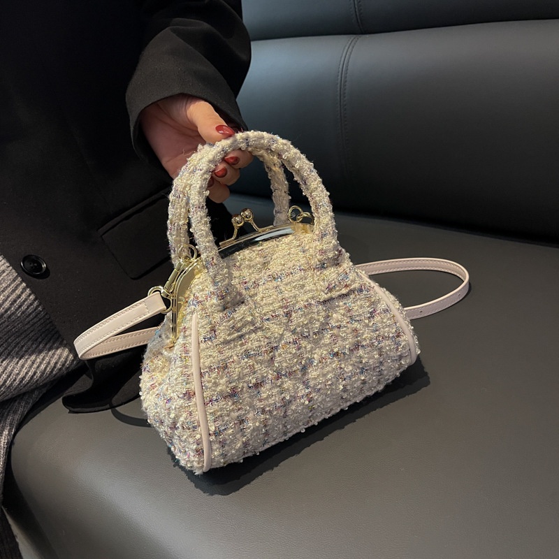 Túi Xách Đeo Vai Họa Tiết Sọc Caro Thời Trang Cho Nữ