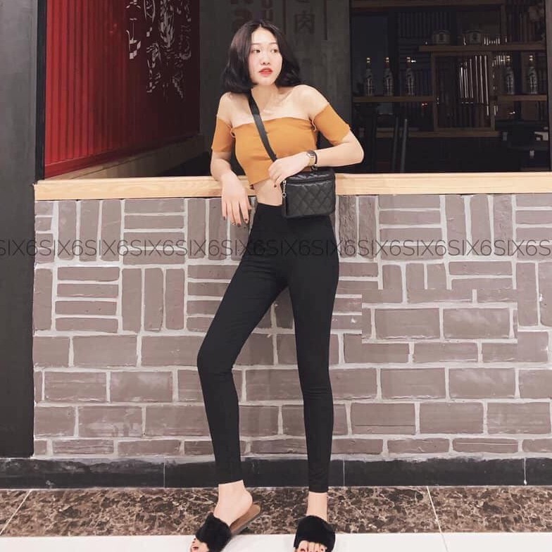 Quần legging hàn cạp cao nâng mông dáng ôm body trẻ trung năng động nữ ulzzang HOT