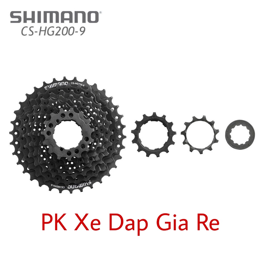 Líp thả líp xe đạp 9 tầng, líp xe đạp SHIMANO CS-HG200-9 - Hàng chính Hãng
