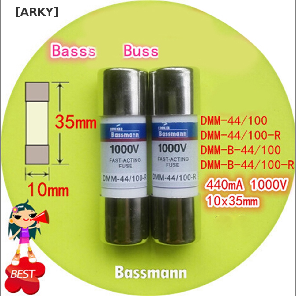 Cầu Chì OEM DMM-44 / 100-R DMM-B-44 / 100-R 400mA 1000V Chất Lượng Cao 10 * 35MM
