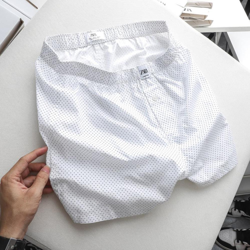 Quần Short Ngủ Z.ra Xuất Hịn Hải Quan Chất Cotton Cao Cấp Thoáng Mát - QSZ12 * *