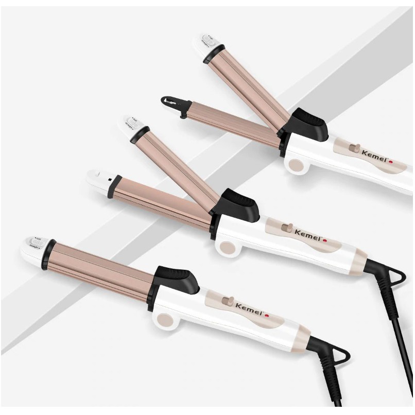 Máy Uốn Tóc Đa Năng 3 in 1 Có Thể Gấp Gọn Tiện Đi Du Lịch Kemei Km-8851