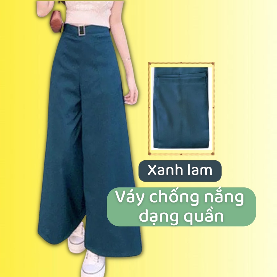 Váy chống nắng dạng quần dài, quần đi nắng quây 2 mảnh cực tiện lợi, chống tia UV thoáng khí, form đứng mới nhất 2022