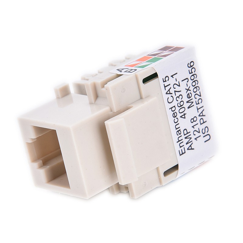 Giắc Cắm Nối Thẳng RJ45 CAT5 Mạng Ethernet RJ45 CAT5 Màu Trắng  Mới