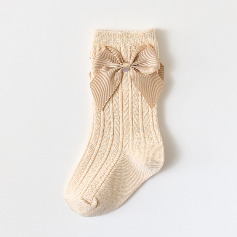 Tất Cotton Mềm Mại Đính Nơ Xinh Xắn Cho Bé Gái