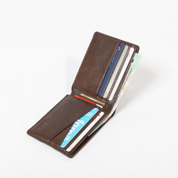 Ví nam da bò Nappa công sở Rainbow W012 - Bảo hành 3 năm, phối ngăn nhỏ gọn | BigBuy360 - bigbuy360.vn