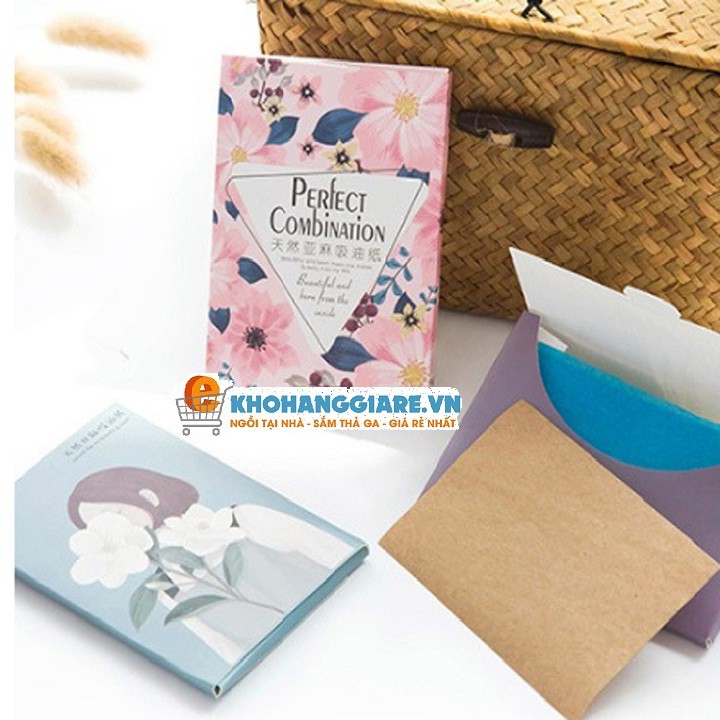 Giấy thấm dầu gói 50 tờ nội địa trung | BigBuy360 - bigbuy360.vn