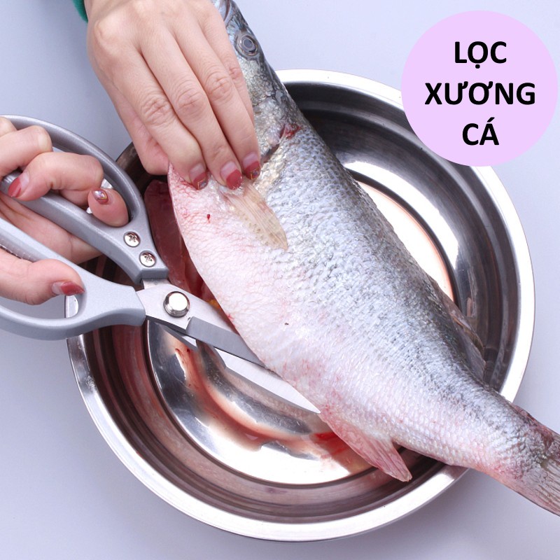 Kéo Làm Bếp Đa Năng Siêu Phẩm Nội Địa SK5 Siêu Sắc, Kéo Cắt Gà, Cắt Vịt, Cắt Thịt Các Loại