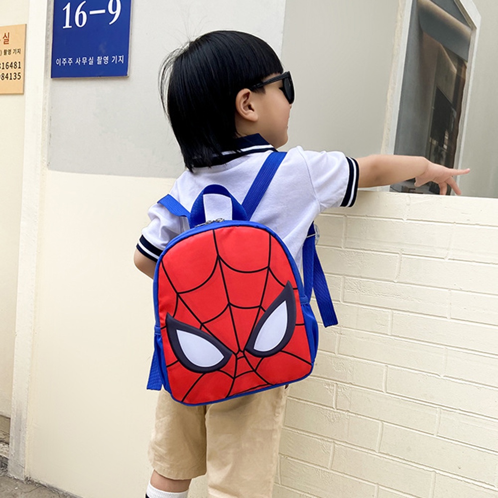 DISNEY Ba Lô Đi Học In Họa Tiết Marvel Người Nhện / Kỳ Lân Dễ Thương Cho Bé