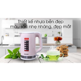 Bình siêu tốc sharp 1.8 lít ekj-18vp-pk