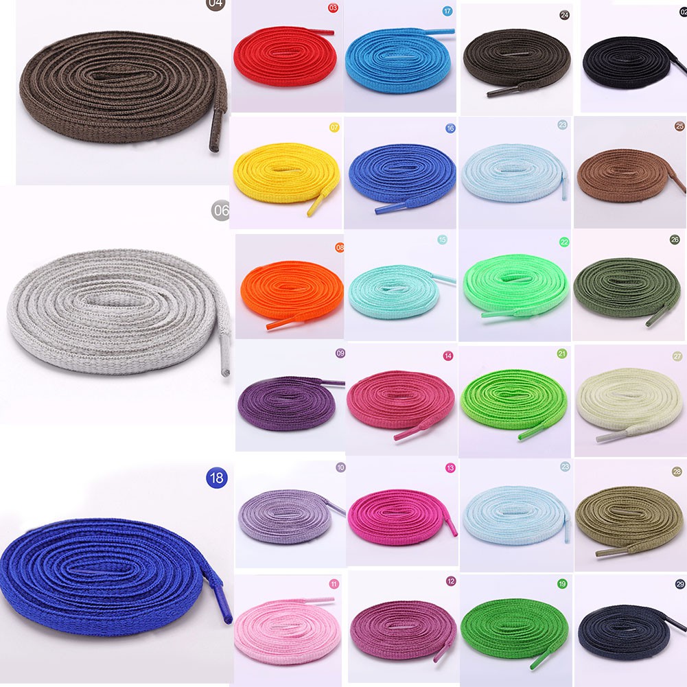 Cặp dây cột giày thể thao hình oval nhiều màu sắc