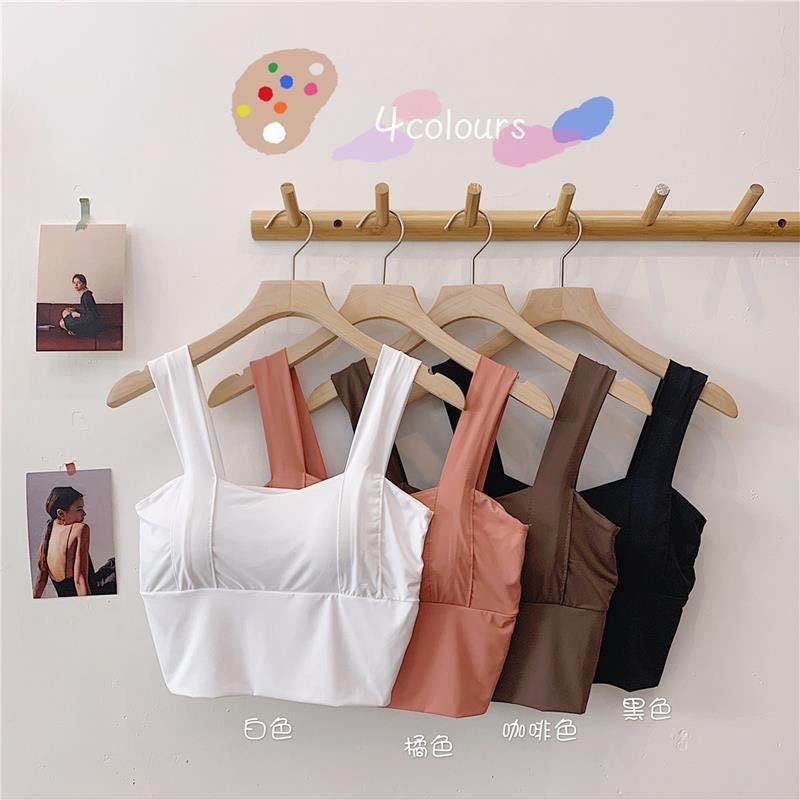 Áo Ngực Đúc Su 2 Quây Ngang Dáng Croptop Chất Mát Lịm DAN L&amp;U A123