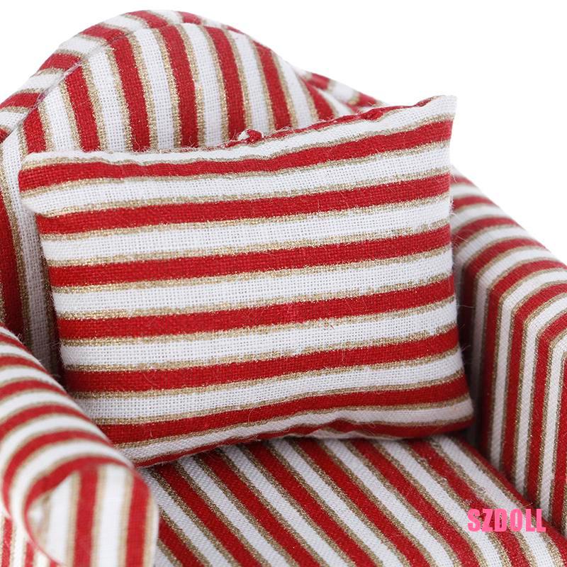 Mô Hình Ghế Sofa Tỉ Lệ 1/12 Trang Trí Nhà Búp Bê 1/6