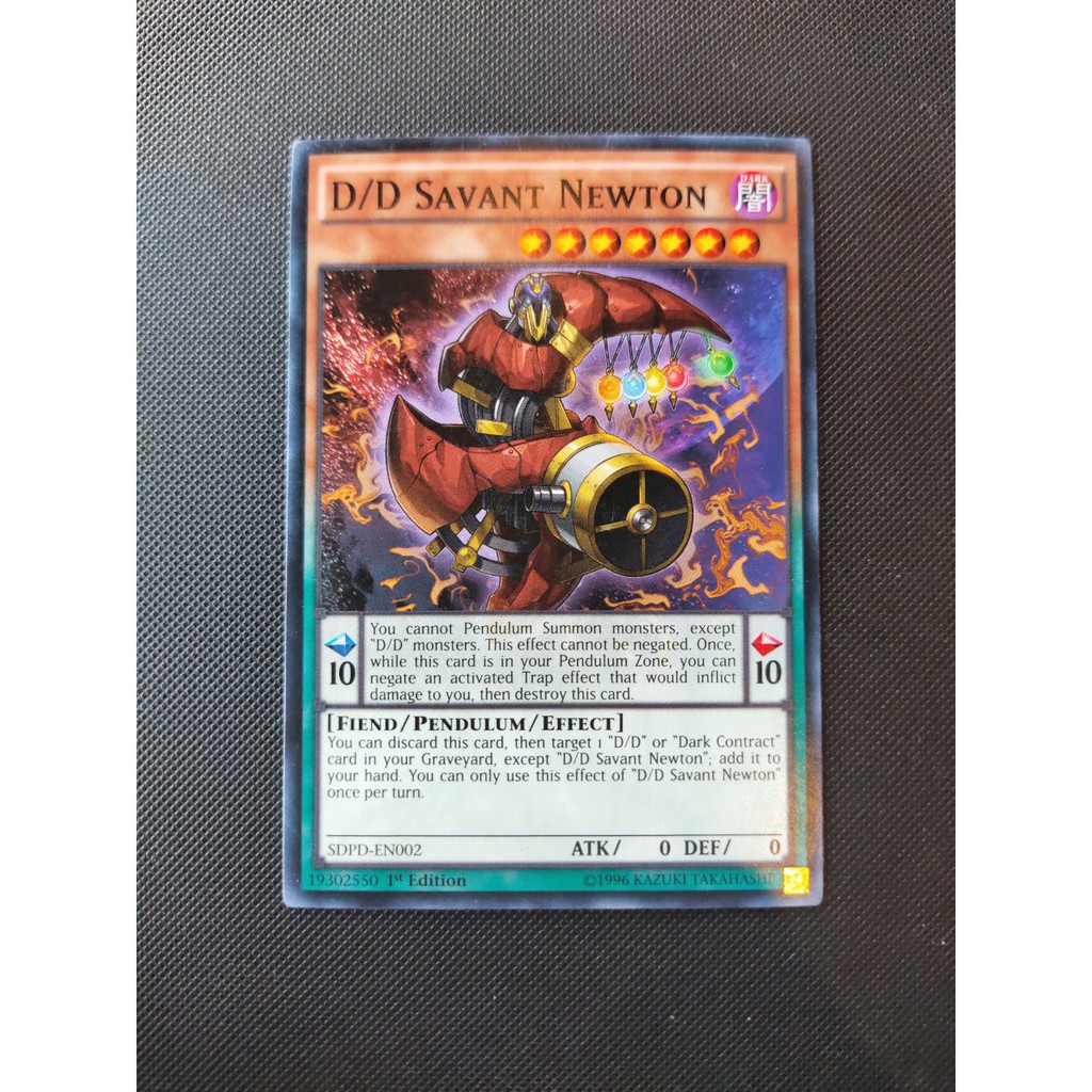 THẺ BÀI YUGIOH - PENDULUM - D/D Savant Newton - SDPD-EN002 - Common