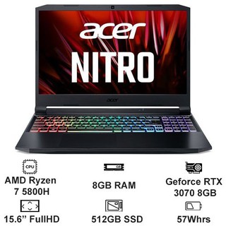 Laptop Acer Gaming Nitro 5 AN515-45-R9SC (NH.QBRSV.001) (Ryzen 7 5800H 8GB Ram 512GB SSD RTX3070 8G 15.6 inch FHD 144Hz thumbnail